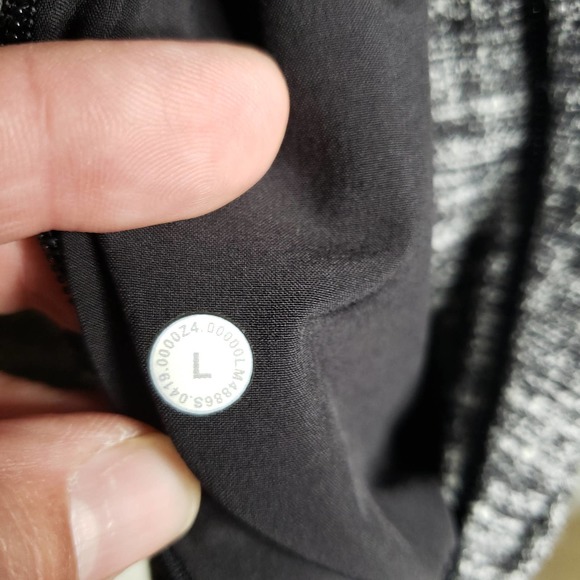 Lululemon jacket men's large Surge warm 1/2 zip grey/black speckle - Picture 9 of 12